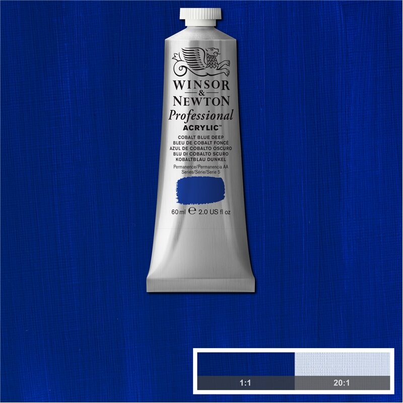 Cobalt Blue Deep Professional Acrylic Winsor &amp; Newton 60 ml Kleur 180