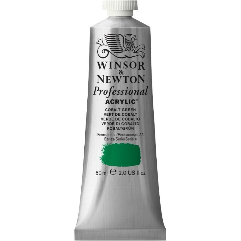 Cobalt Green Professional Acrylic Winsor &amp; Newton 60 ml Kleur 184