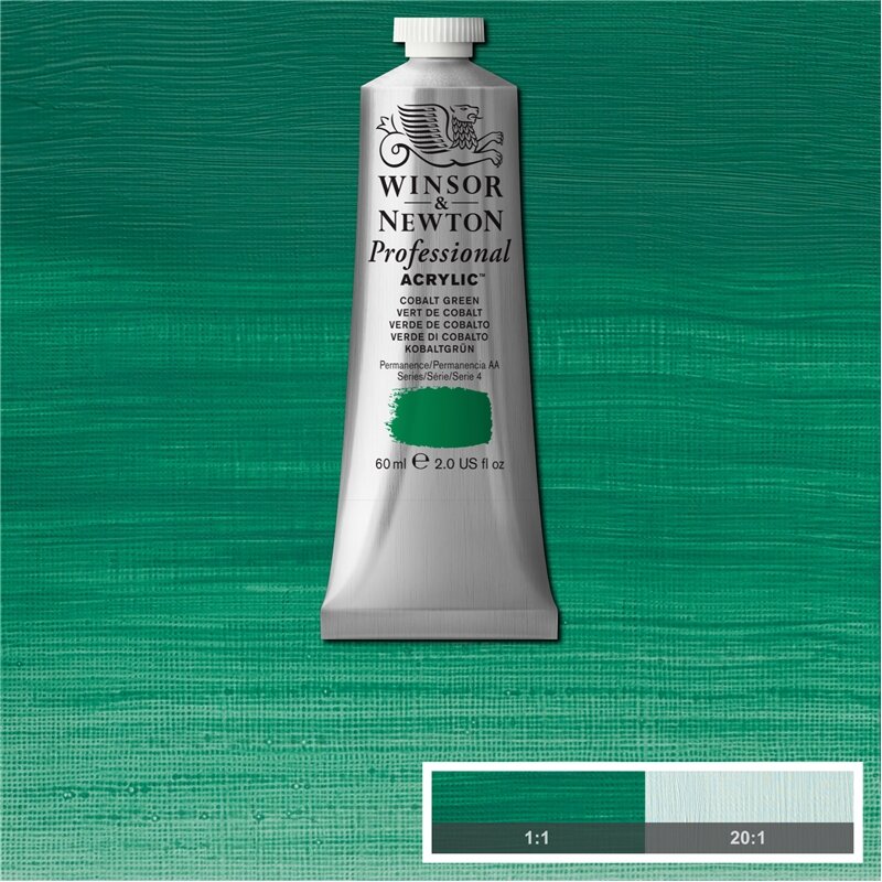 Cobalt Green Professional Acrylic Winsor &amp; Newton 60 ml Kleur 184