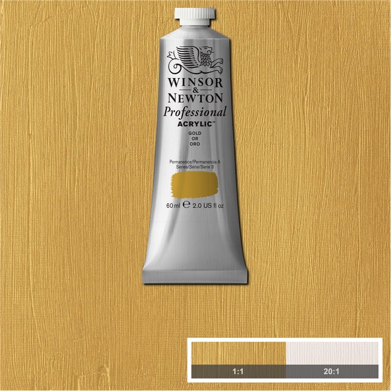 Gold Professional Acrylic Winsor &amp; Newton 60 ml Kleur 283