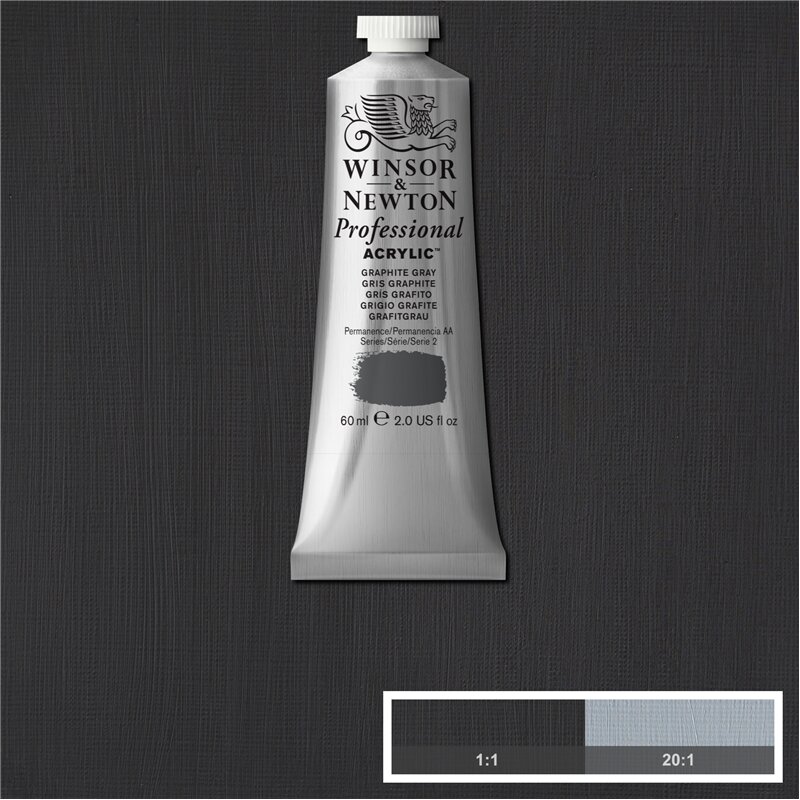 Graphite Gray Professional Acrylic Winsor &amp; Newton 60 ml Kleur 292