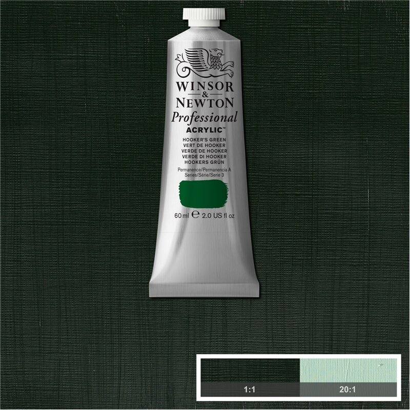 Hooker's Green Professional Acrylic Winsor &amp; Newton 60 ml Kleur 311