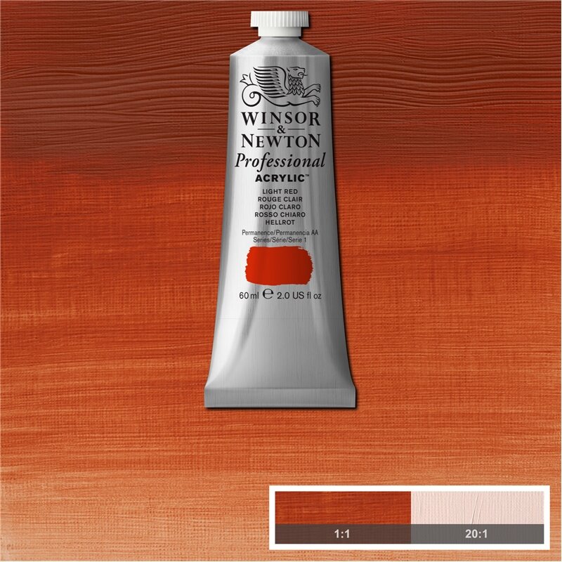 Light Red Professional Acrylic Winsor &amp; Newton 60 ml Kleur 362