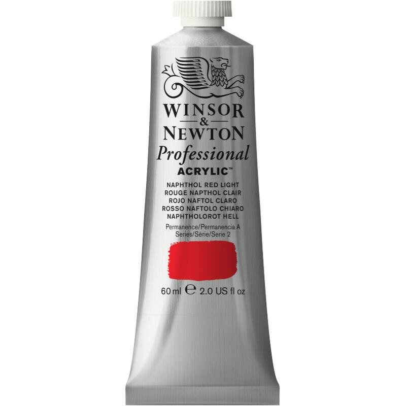 Naphthol Red Light Professional Acrylic Winsor &amp; Newton 60 ml Kleur 421