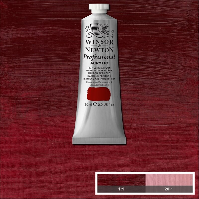 Perylene Maroon Professional Acrylic Winsor &amp; Newton 60 ml Kleur 507