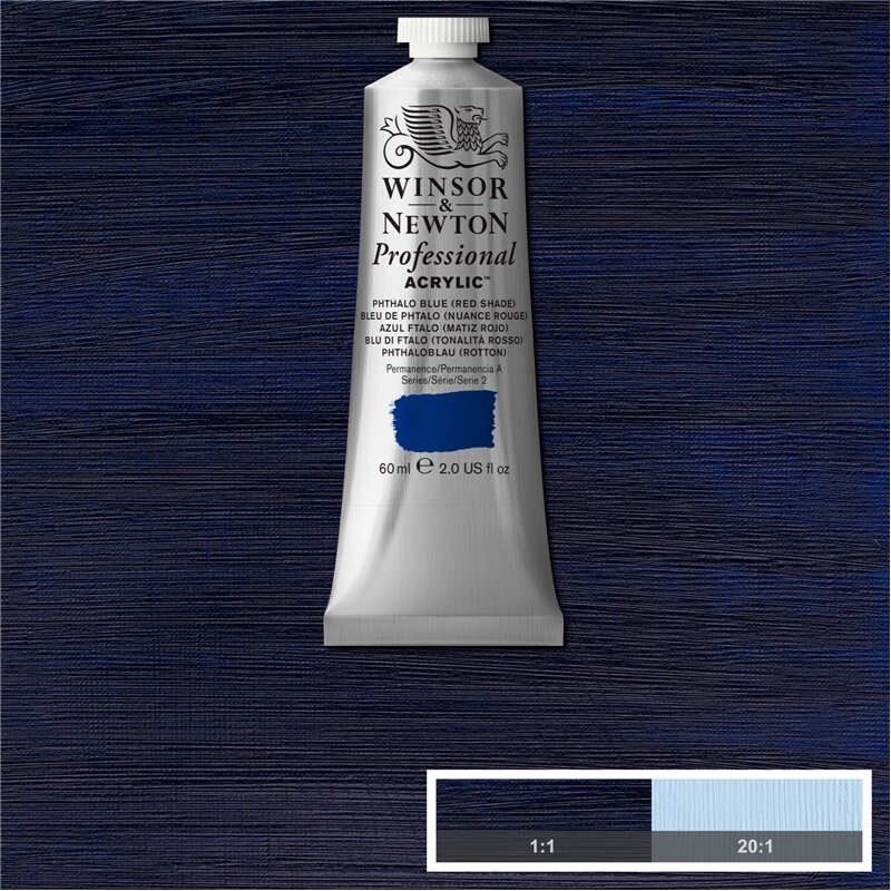 Phthalo Blue [Red Shade] Professional Acrylic Winsor &amp; Newton 60 ml Kleur 514
