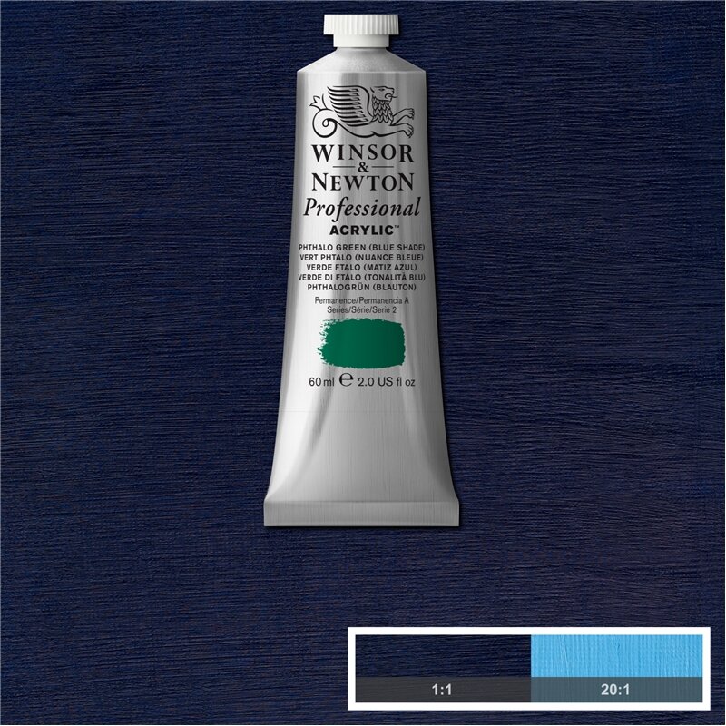 Phthalo Blue [Green Shade] Professional Acrylic Winsor &amp; Newton 60 ml Kleur 515