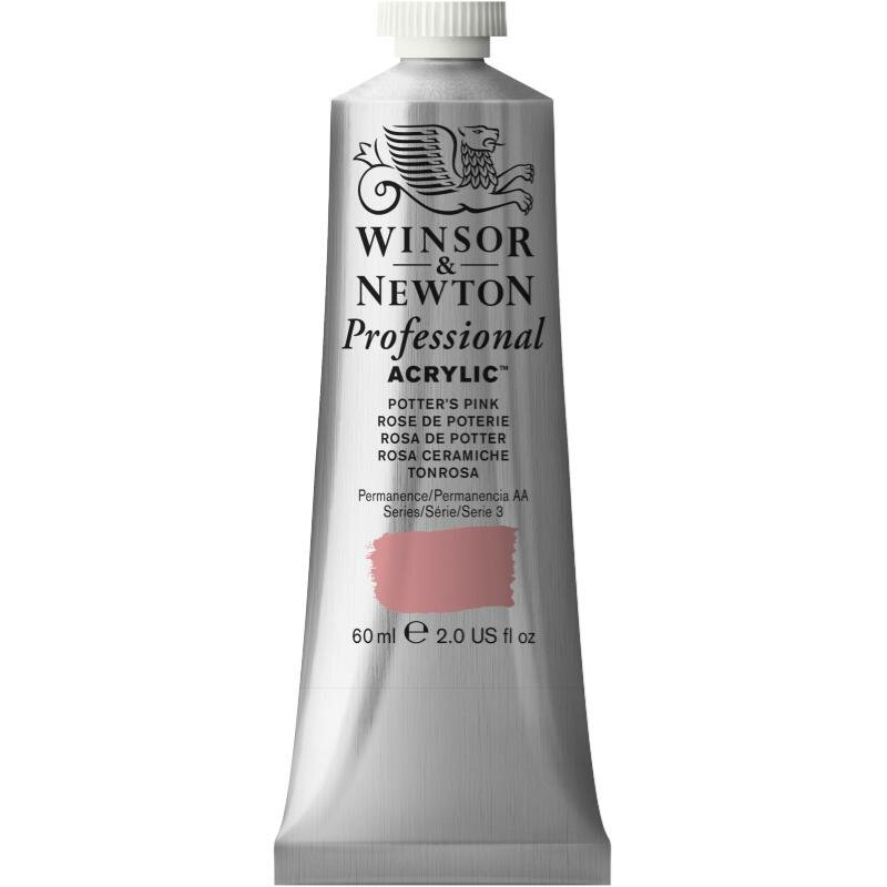 Potters Pink Professional Acrylic Winsor &amp; Newton 60 ml Kleur 537