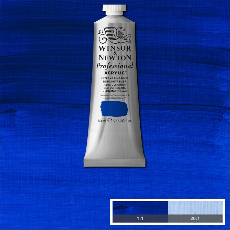 Ultramarine Blue Professional Acrylic Winsor &amp; Newton 60 ml Kleur 664