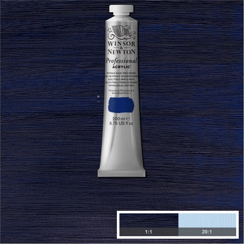 Blue [Red Shade] Professional Acrylic Winsor &amp; Newton 200 ml Kleur 514
