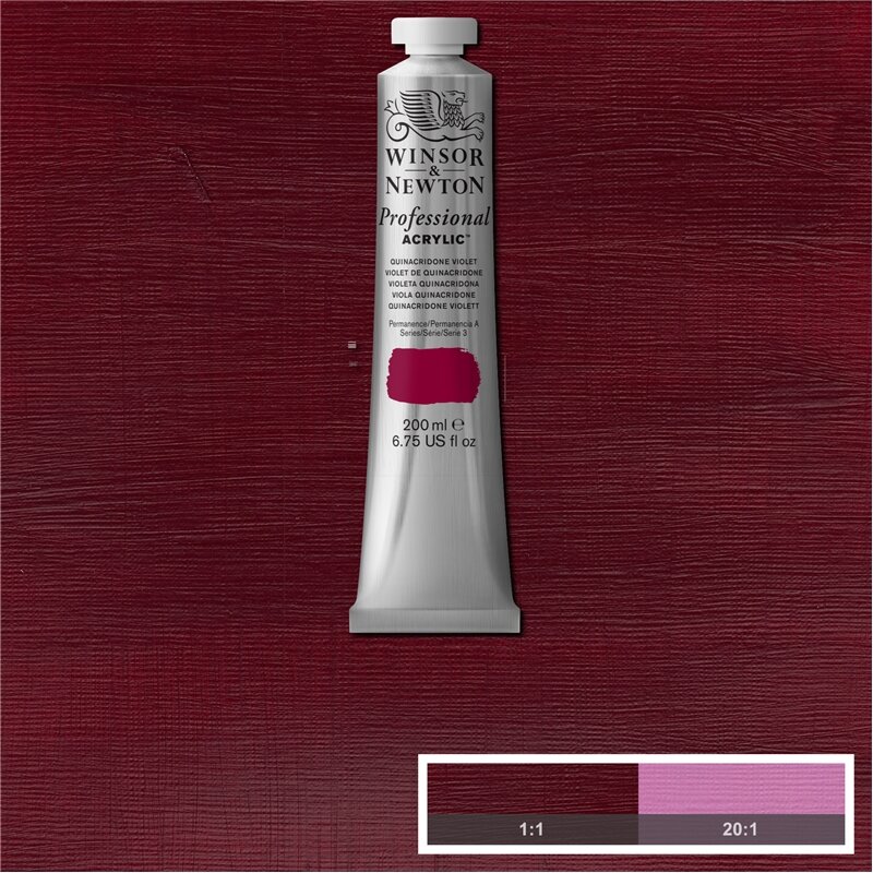 Quinacridone Violet Professional Acrylic Winsor &amp; Newton 200 ml Kleur 550