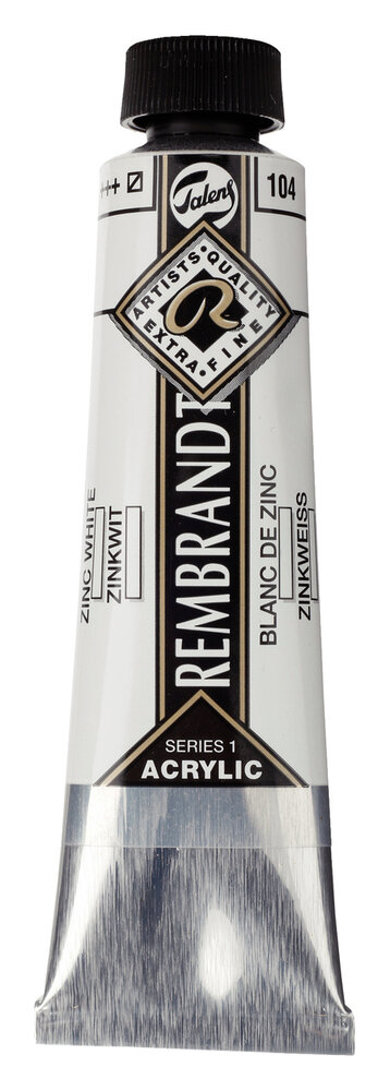 Titaanwit Rembrandt Acrylverf Talens 40 ML Kleur 105