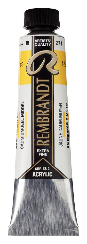 Cadmiumgeel Middel Rembrandt Acrylverf Talens 40 ML Kleur 271