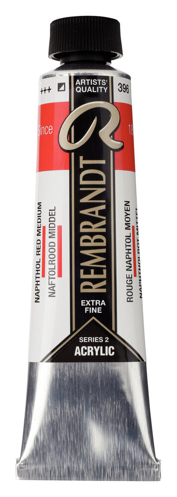 Naftolrood Middel Rembrandt Acrylverf Talens 40 ML Kleur 396