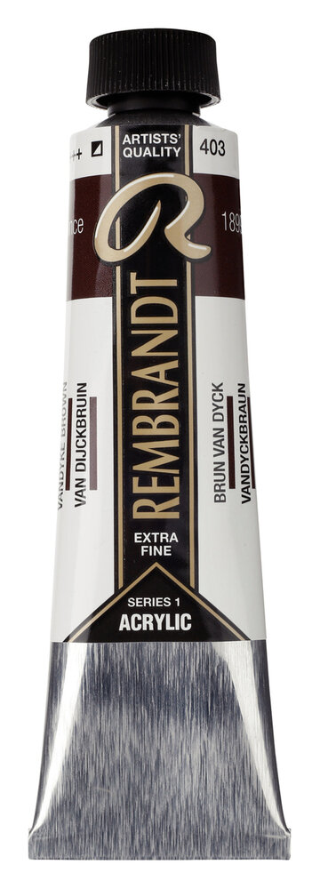 Van Dijckbruin Rembrandt Acrylverf Talens 40 ML Kleur 403