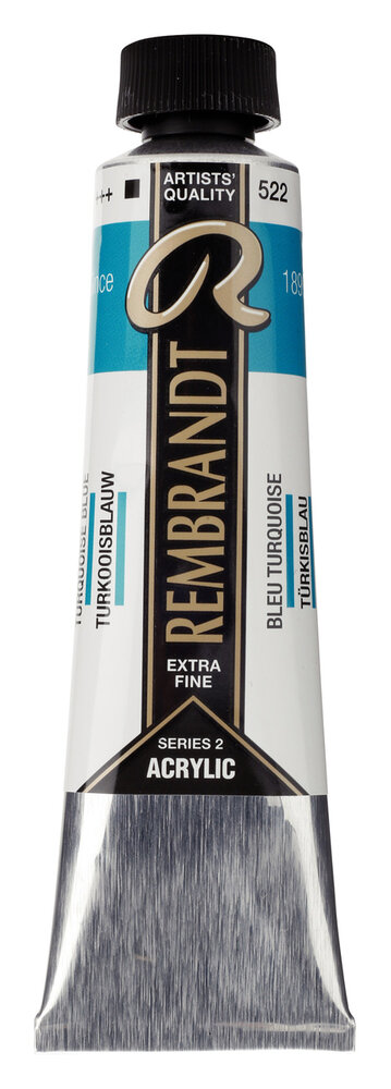 Turkooisblauw Rembrandt Acrylverf Talens 40 ML Kleur 522