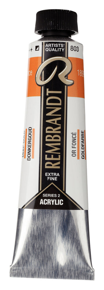 Donkergoud Rembrandt Acrylverf Talens 40 ML Kleur 803