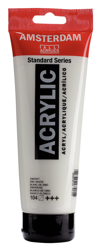 Zinkwit Amsterdam Standard Series Acrylverf 250 ML Kleur 104