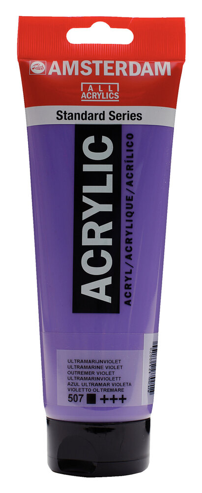 Ultramarijn Violet Amsterdam Standard Series Acrylverf 250 ML Kleur 507