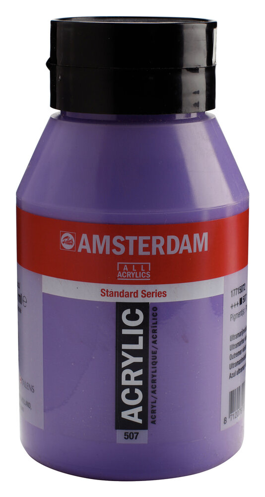 Ultramarijn Violet Amsterdam Standard Series Acrylverf (1 liter) 1000 ML Kleur 507