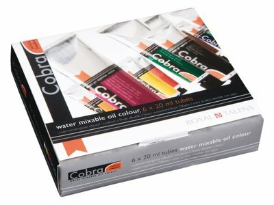 6 x 20 ML Probeerset Cobra Artist watermengbare olieverf