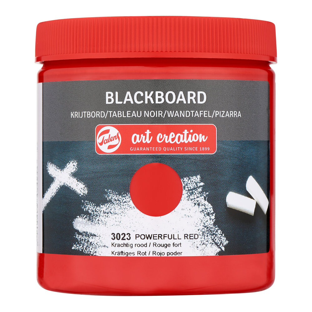Krachtig rood Art Creation Krijtbordverf 250 ML Kleur 3023 OP = OP