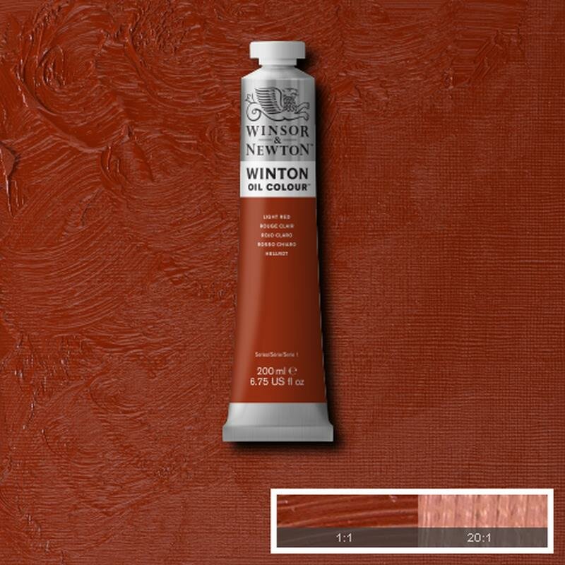 Light Red Winton Olieverf van Winsor &amp; Newton 200 ML Kleur 362