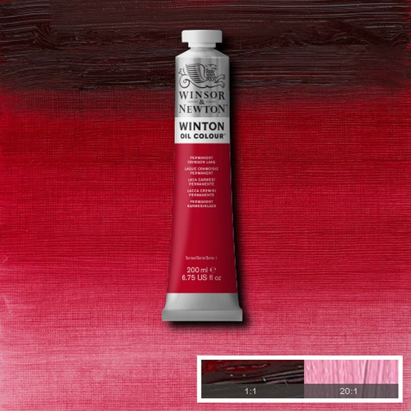 Permanent Crimson Lake Winton Olieverf van Winsor &amp; Newton 200 ML Kleur 478