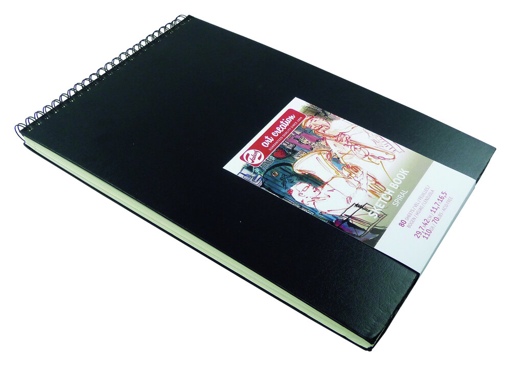Art Creation Spiraalgebonden Schetsboek 80 vellen 110 gram 42 x 29,7 cm