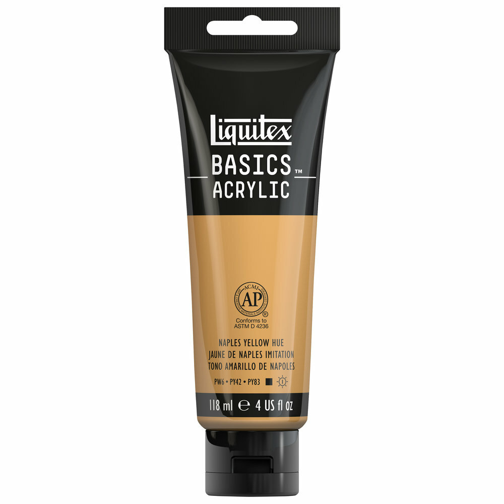 Naples Yellow Hue Basics Acrylverf van Liquitex 118 ml Kleur 601