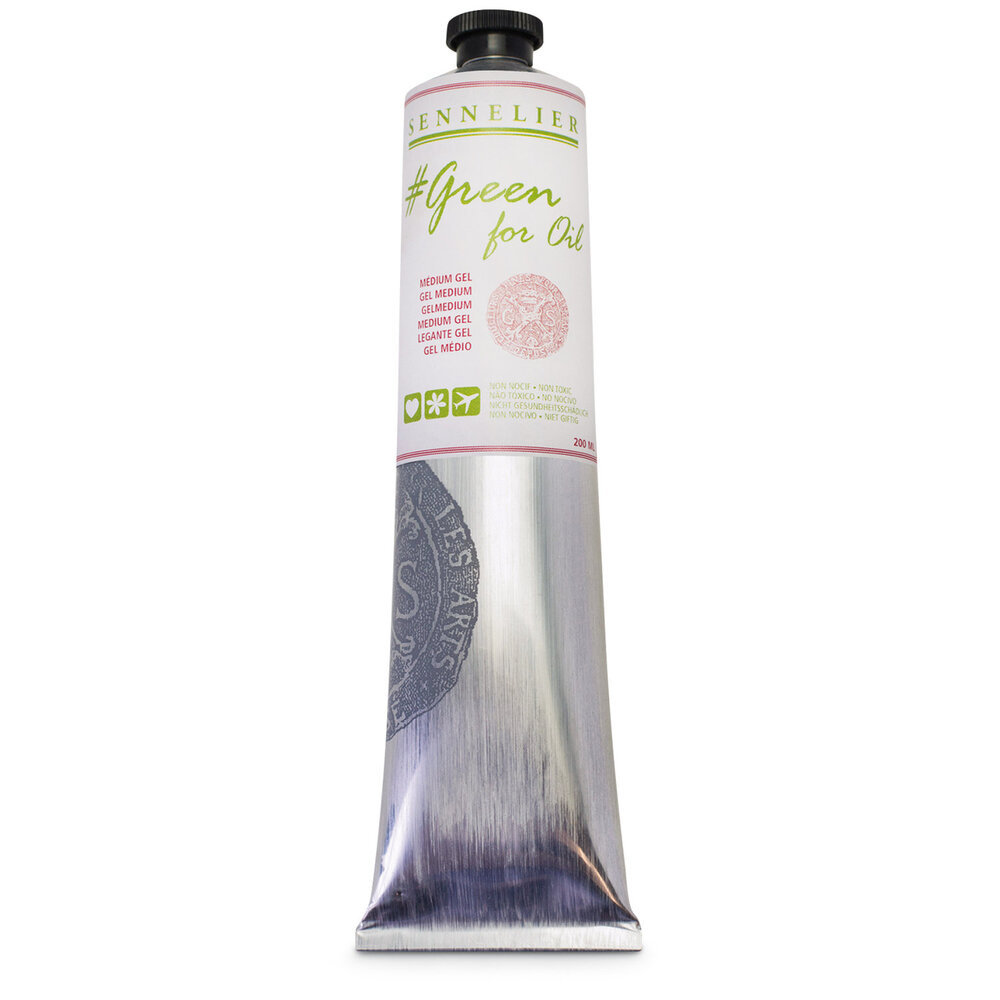 Gel medium voor olieverf 200 ML Sennelier Green for Oil
