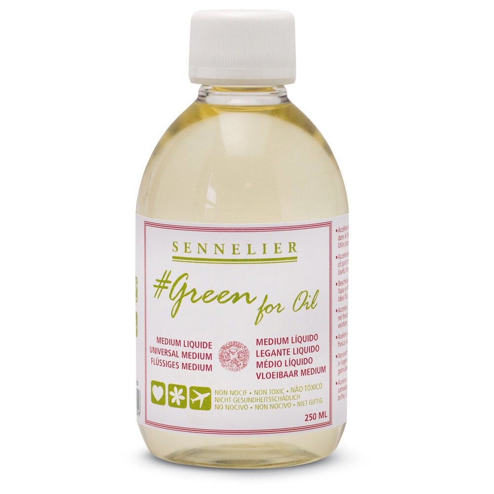 Vloeibare medium voor olieverf 250 ML Sennelier Green for oil