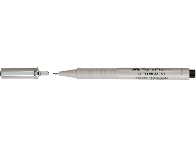 Ecco Pigment tekenpen Faber-Castell (0,5 mm) Zwart