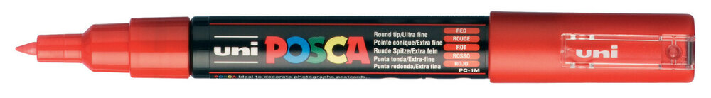 Red Conische punt Posca Acrylverf Marker PC1MC Kleur 15
