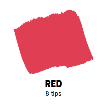 Red Conische punt Posca Acrylverf Marker PC1MC Kleur 15