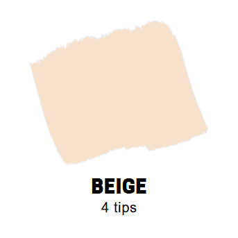 Beige Conische punt Posca Acrylverf Marker PC5M Kleur 45