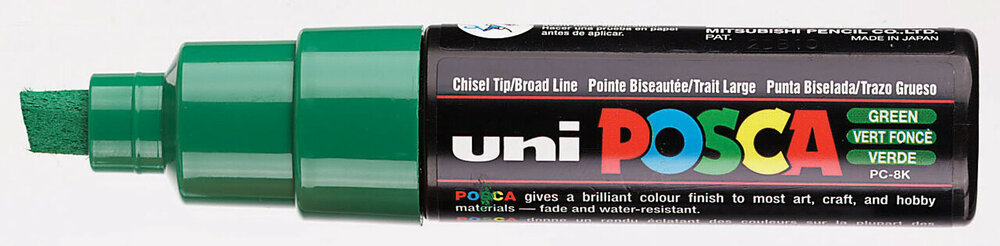 Green Conische punt Posca Acrylverf Marker PC7M Kleur 6