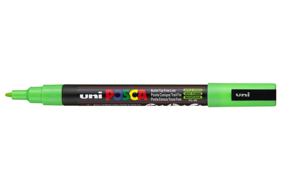 Apple Green Conische punt Posca Acrylverf Marker PC3M Kleur 72