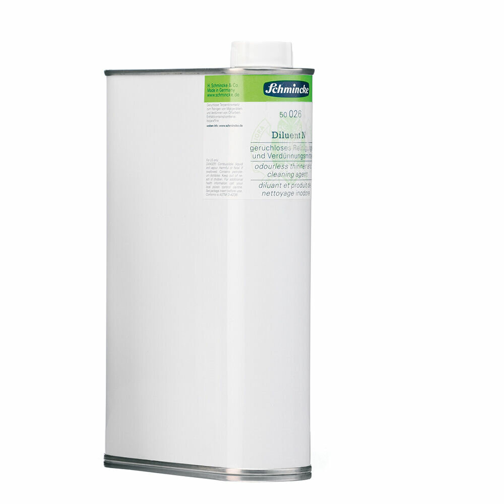Schmincke Diluent N 1 liter &ndash; geurloze verdunner voor olieverf en schildersgereedschap