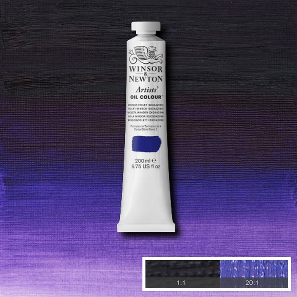 Winsor Violet (dioxazine) S2 Artists Oil Colour / olieverf van Winsor &amp; Newton 200 ML Kleur 733