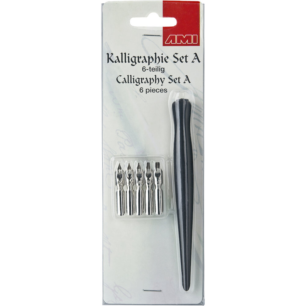 Kalligrafie set 6 delig set A AMI