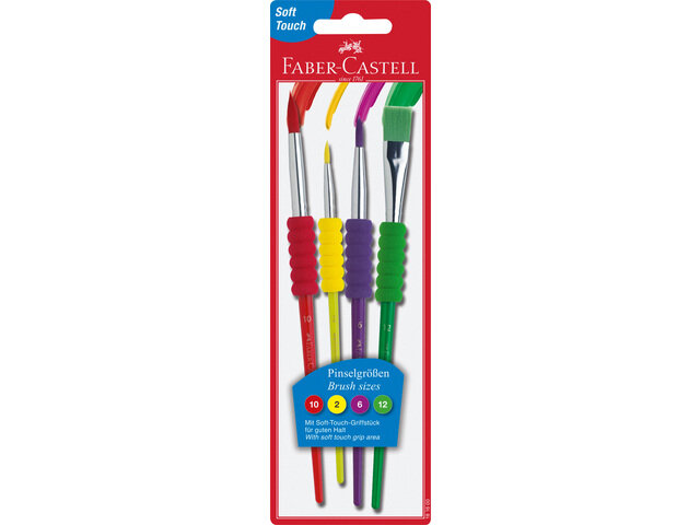 4 penselen set Faber-Castell