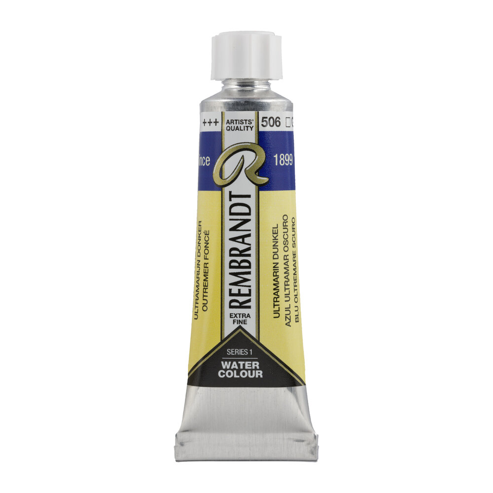 Ultramarijn Donker (S 1) Rembrandt Aquarelverf 10 ML Kleur 506