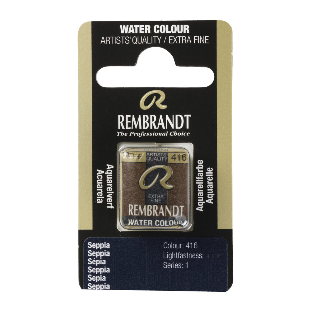 Sepia (S 1) Rembrandt Aquarelverf Napje Kleur 416
