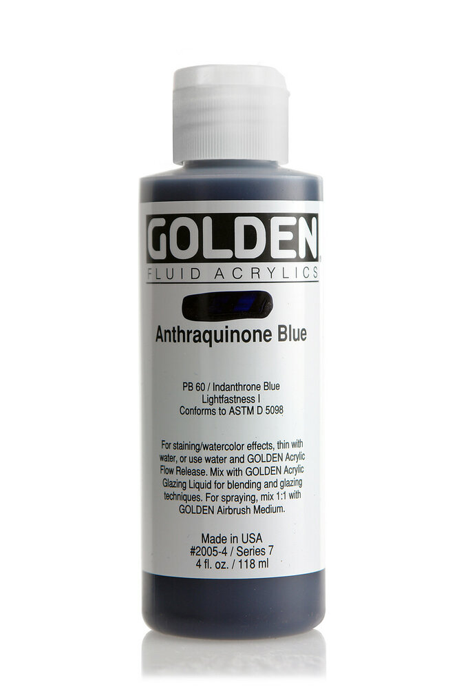 Antrachinonblauw Golden Fluid Acrylverf Flacon 118 ML Serie 7 Kleur 2005