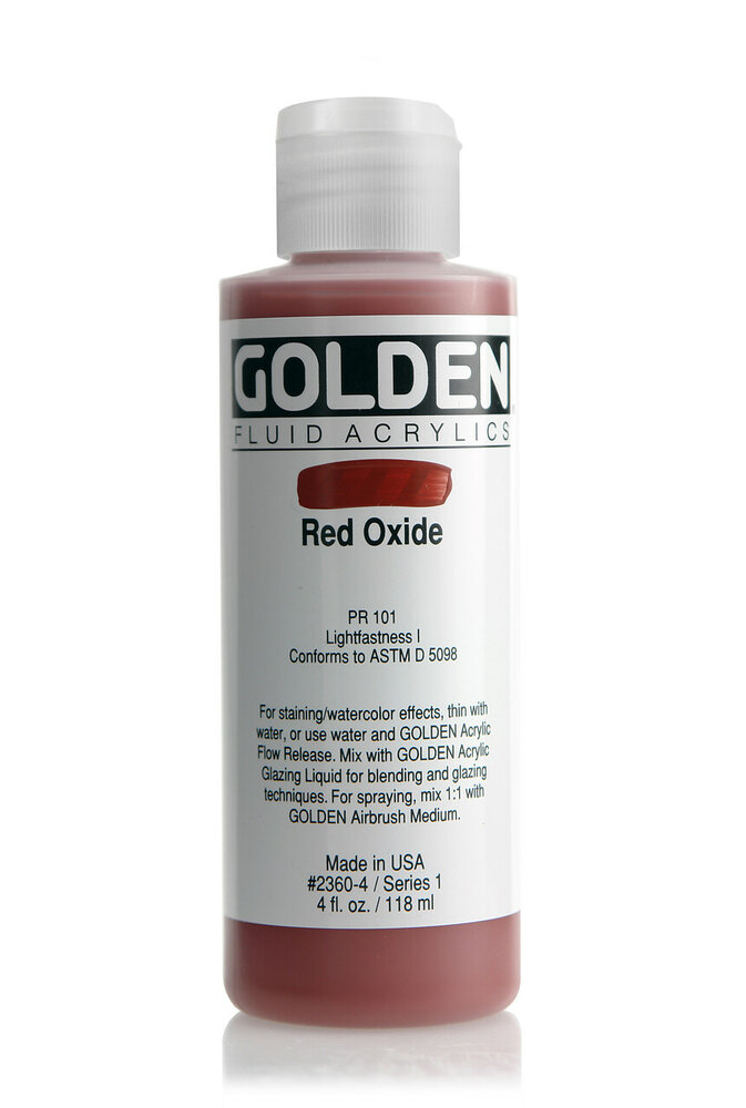 Oxydrood Golden Fluid Acrylverf Flacon 118 ML Serie 1 Kleur 2360