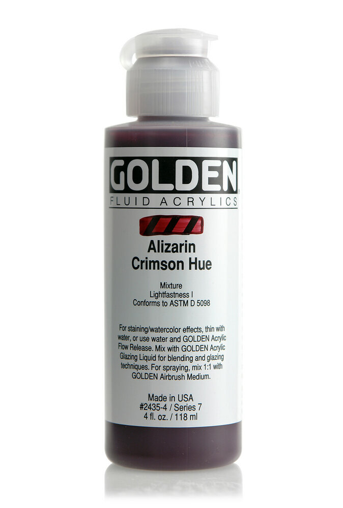 (Historisch) - Alizarien Karmijn Imit. Golden Fluid Acrylverf Flacon 118 ML Serie 7- H Kleur 2435
