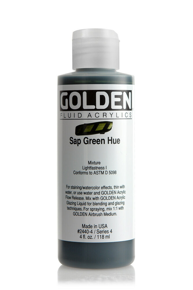 (Historisch) - Sapgroen Imit. Golden Fluid Acrylverf Flacon 118 ML Serie 4 - H Kleur 2440