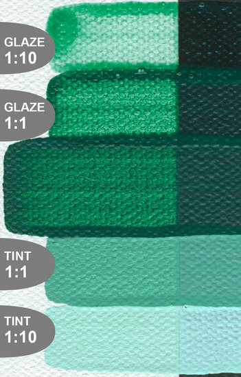 (Historisch) - Viridiaansgroen Imit. Golden Fluid Acrylverf Flacon 118 ML Serie 1 - H Kleur 2443