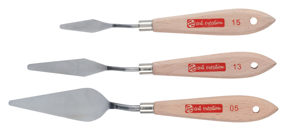 Set met 3 Paletmessen Art Creation